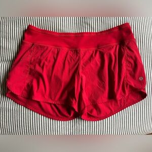 Lululemon athletica Red Athletic Shorts